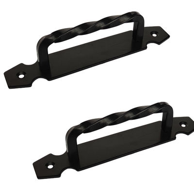 Grandi tirare torti della porta della mano la maniglia robusta del portone dell'hardware della porta di granaio del piatto posteriore