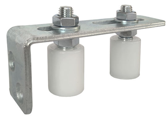 Zinco bianco di scivolamento del portone di guida superiore dei rulli di nylon regolabili del sostegno 40x30