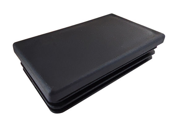 Recinto rettangolare Post Caps nylon di plastica del nero di 75mm x di 75mm 200x200 4x4