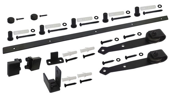 Polvere d'acciaio solida di Mini Barn Door Hardware Black ricoperta