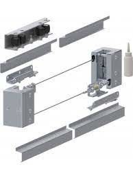 Hardware telescopico galvanizzato 3M automatico 4M del portone di scivolamento della doppia porta