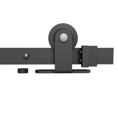 8,8 Ft Barn Door Accessories Modern Gold Front Strap Door Track Set