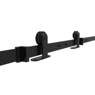 8,8 Ft Barn Door Accessories Modern Gold Front Strap Door Track Set
