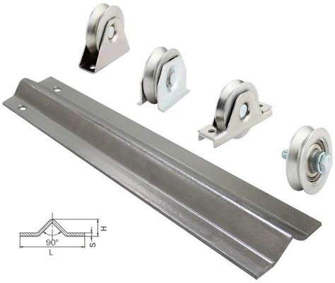 Guida messa che fa scorrere l'hardware ed i rulli delle rotaie di scorrimento 55mm