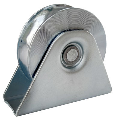 4&quot; rullo galvanizzato d'acciaio della scanalatura di U per il portone del ferro con la singola ruota sopportante del portone di scivolamento