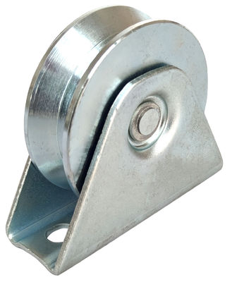 4&quot; rullo galvanizzato d'acciaio della scanalatura di U per il portone del ferro con la singola ruota sopportante del portone di scivolamento
