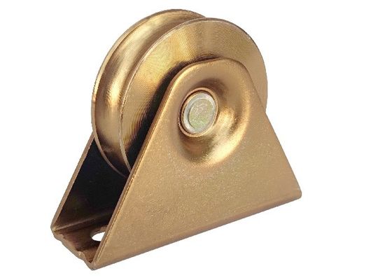 4&quot; rullo galvanizzato d'acciaio della scanalatura di U per il portone del ferro con la singola ruota sopportante del portone di scivolamento