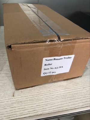 ISO9001 ha galvanizzato la puleggia del carrello del rullo della teleferica della banana con le catene per l'azienda agricola della banana