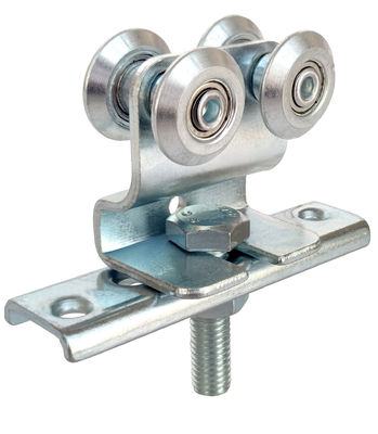 I rulli di porta d'attaccatura d'acciaio dello zinco d'argento recintano 22mm con Bolt regolabile