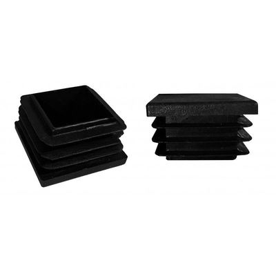 4x4» 2 dentro. X 2 dentro. Cappucci quadrato di plastica nero 4&quot; 2&quot; della posta recinto di alluminio Post Caps