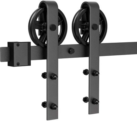 2,25 il nero scorrevole dell'hardware della porta di granaio del granaio del portone dell'hardware del soffitto del doppio spesso del supporto 8ft