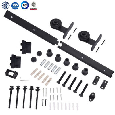 2,25 il nero scorrevole dell'hardware della porta di granaio del granaio del portone dell'hardware del soffitto del doppio spesso del supporto 8ft