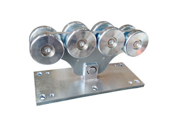 Zinchi il trasporto a mensola automatico d'argento del rullo del portello scorrevole con 8 ruote 113mm