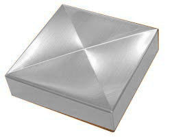 recinto Corner Post Cap di 100mm 4x6 8x8 per la copertura d'argento della colonna della piramide di 4x4 6x6 7x7