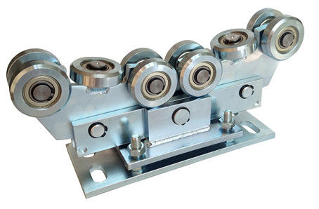 Ruote a mensola elettriche del corredo 10 del portone di scivolamento per 80x80 il piatto regolabile del rullo del trasporto della ferrovia 68mm