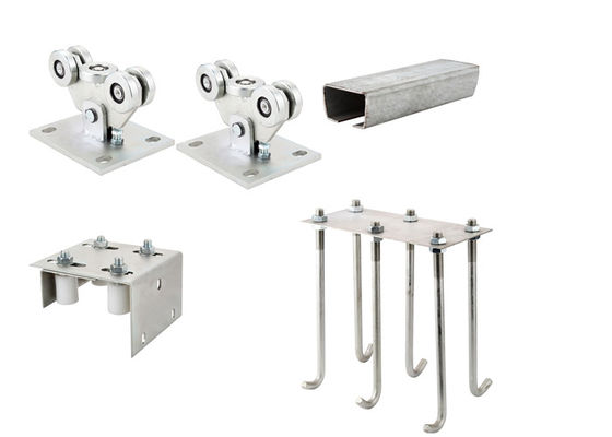 Hardware del portello scorrevole 8 ruote 5 corredi a mensola dell'oro argenteo all'aperto dell'hardware del portello scorrevole delle ruote