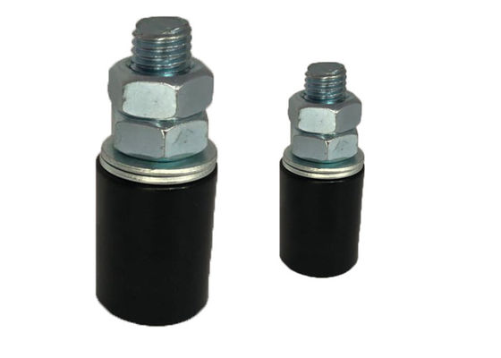 Ruote di nylon di plastica dei rulli di guida bianche e nere con Bolt 40x250mm