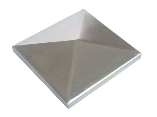 di tuta d'acciaio bianca della piramide di Post Caps Galvanized di 2 x 2 recinti di 40x40 3 5/8 x 3 5/8