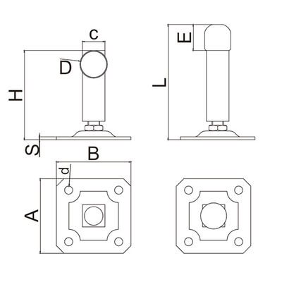 terra di 80mm installare il tappo di rotolamento del portone per il bestiame delle automobili con il piatto inferiore di gomma
