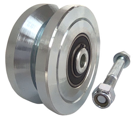 3&quot; 4&quot; 6&quot; ruota del portone della V-scanalatura per il V-profilo che fa scorrere l'acciaio solido delle rotaie di scorrimento 3000 libbre 5000 libbre