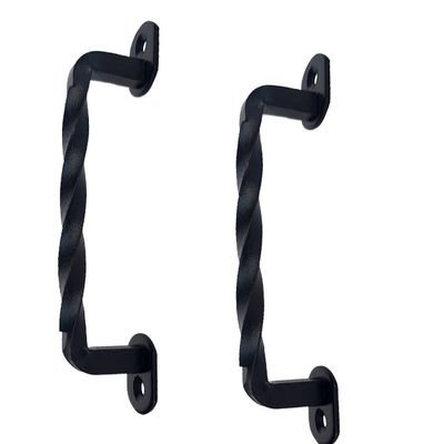 Hardware nero 6 1/5&quot; d'acciaio del portone del granaio maniglie e tirate di porta del granaio di torsione