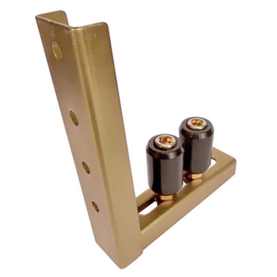 supporto nero giallo della guida superiore dei rulli del sostegno 2 del rullo del portone di scivolamento di 55mm - di 8mm