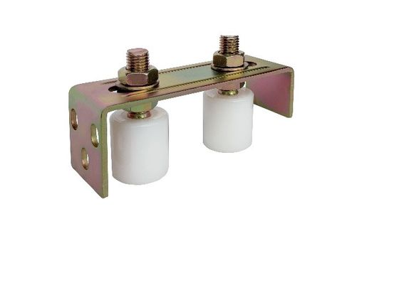 Sostegno di nylon del rullo di guida di 2 rulli per il portone di scivolamento