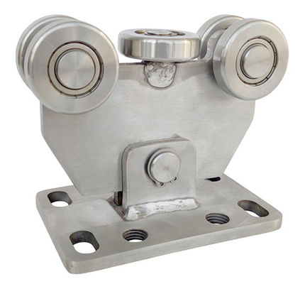Il portone di scivolamento resistente di acciaio inossidabile 304 spinge 5 ruote per 60X60 la pista 50mm