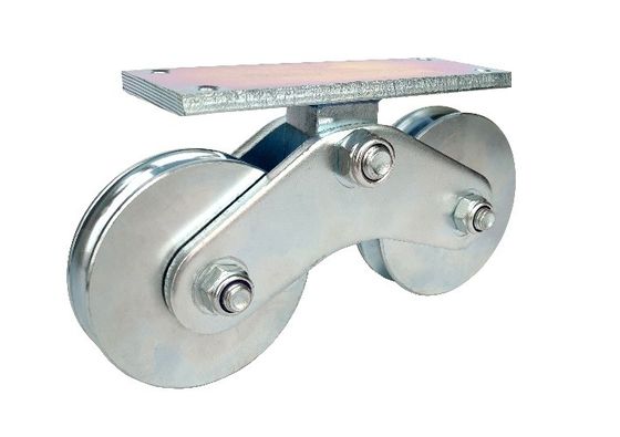 Supporto inferiore resistente di 120mm U della scanalatura di scivolamento delle ruote a 4,72 pollici del portone doppio