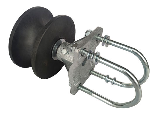 Ruote a mensola di nylon nere del portone 2&quot; 3/8&quot; 4&quot; corredo a mensola dell'hardware dei rulli del portone del collegamento a catena