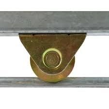 Rotolamento trapezoidale della porta della puleggia del sostegno che sopporta la puleggia e gli accessori della porta del ferro