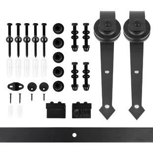 freccia d'acciaio scorrevole resistente di Kit System 6.6ft della ferrovia della pista dell'hardware della porta di gabinetto 80kg