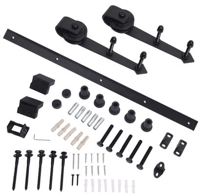 freccia d'acciaio scorrevole resistente di Kit System 6.6ft della ferrovia della pista dell'hardware della porta di gabinetto 80kg
