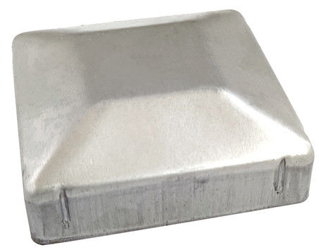2 3/8&quot; 2 7/8&quot; 2,5&quot; trapezio bianco dell'acciaio di Post End Cap 6x4 5x5 6x6 del recinto