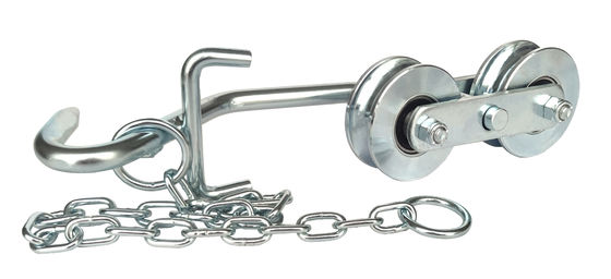 Rullo con cuscinetto a sfera della teleferica della banana della palla con hardware resistente a catena