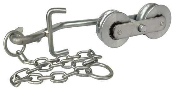 Rullo con cuscinetto a sfera della teleferica della banana della palla con hardware resistente a catena