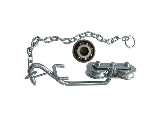 puleggia del rullo del carrello dell'azienda agricola della banana della teleferica dell'argento dello zinco dell'acciaio del ferro di 56mm-64mm