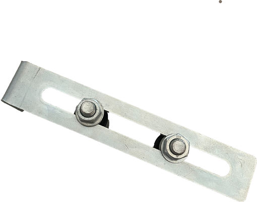 Zinco bianco di scivolamento del portone di guida superiore dei rulli di nylon regolabili del sostegno 40x30