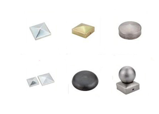 plastica rotonda a 8 pollici a 6 pollici 90mm di Post Caps Black del recinto di 75mm