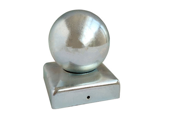 il palo della palla di metallo del ferro rotondo del Finial di 100x100 10cmx10cm ricopre per il recinto