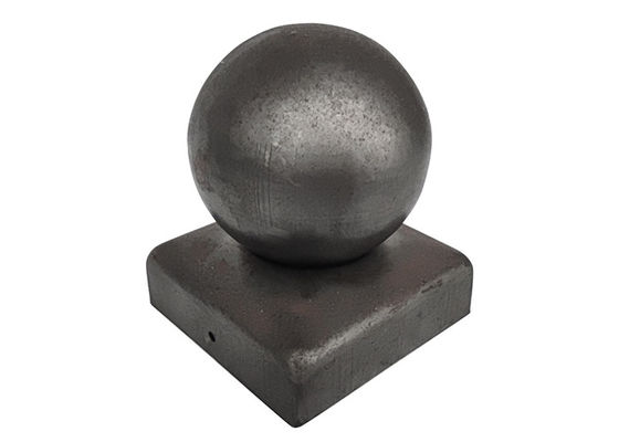 il palo della palla di metallo del ferro rotondo del Finial di 100x100 10cmx10cm ricopre per il recinto