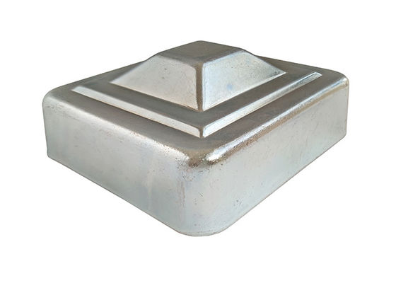 4&quot; 3&quot; hanno galvanizzato il cappuccio d'acciaio della posta galvanizzato quadrato di Post Caps 75mm 100mm del recinto
