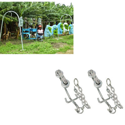 Rullo d'argento del carrello dell'azienda agricola della banana di 64mm che funziona senza difficoltà