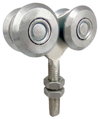 i rulli di porta d'attaccatura di 40mm con la sfera d'acciaio hanno galvanizzato bianco