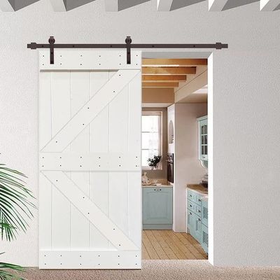 Hardware interno di Matte Black Sliding Barn Door 2 metri