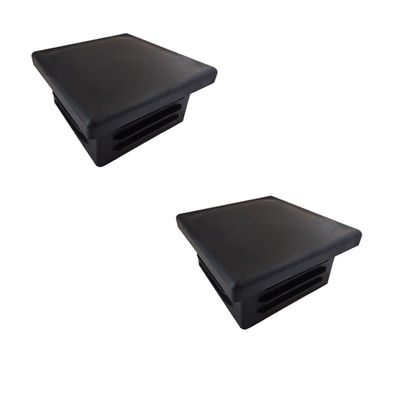 Recinto di alluminio Post Caps della metropolitana quadrata 4&quot; 2&quot; cima di plastica nera