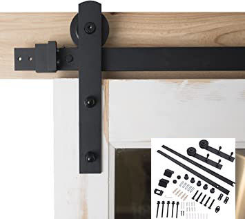 Modello la pista nera Kit For Single Door dell'hardware della porta di granaio