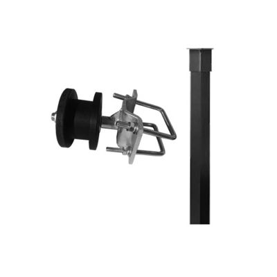 Giro e a 4 pollici quadrato di Black Nylon Roller del recinto della posta galvanizzati