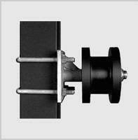 Tondo e quadro galvanizzati a 4 pollici di nylon di Rod Black Roller