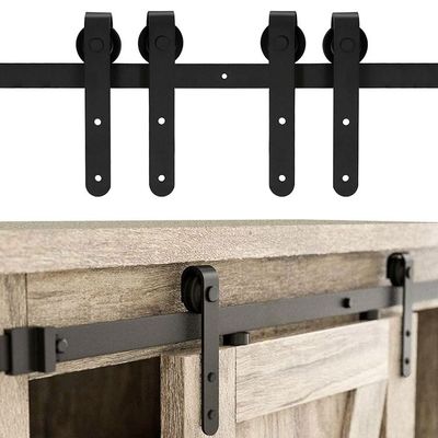 gancio di forma di 5Ft Mini Single Barn Door Hardware Kit Classic Strap J